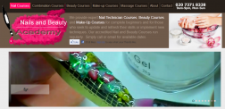 London nails and beauty academy logo