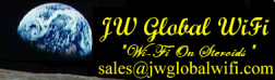 j w global wifi    hollywood florida and somewhere in utah logo