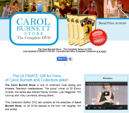 CarolBurnettStore.com (carolburnett.co)-no m in the address logo