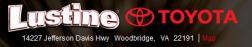Lustine toyota auto dealer 14227 jefferson davis hwy woodbridge, va logo