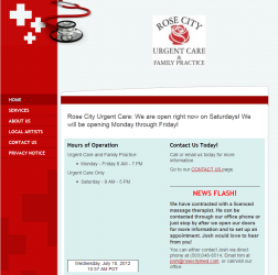 Rose City Urgent Care in Portland Oregon logo