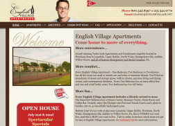 English village apartment logo